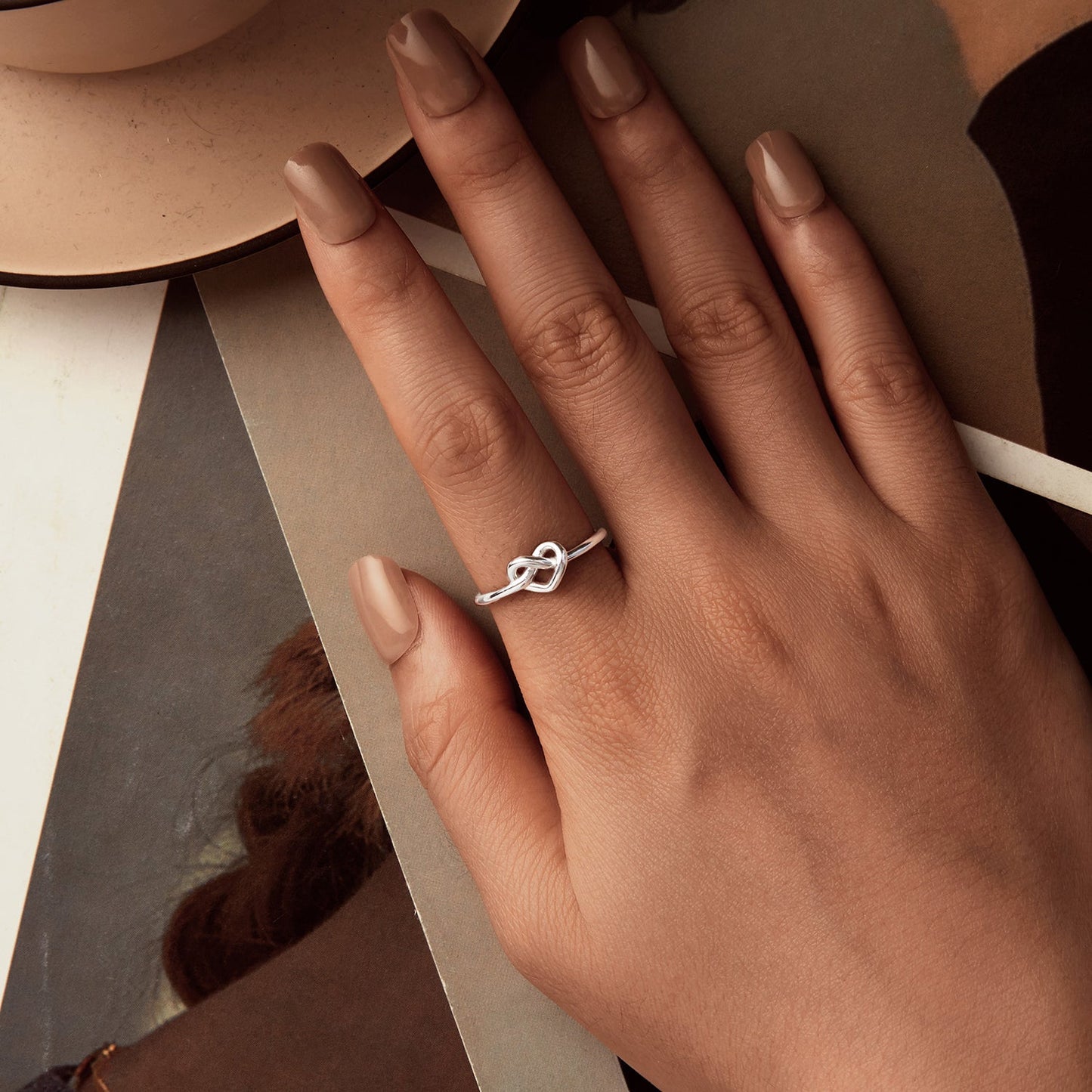 925 Sterling Silver & Plated White Gold 1.6mm Ring for Women