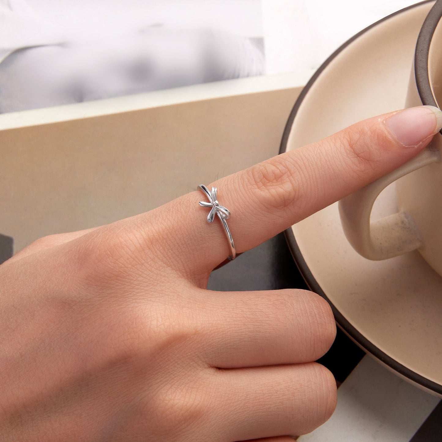 925 Sterling Silver Oxidized Silver Ring for Unisex