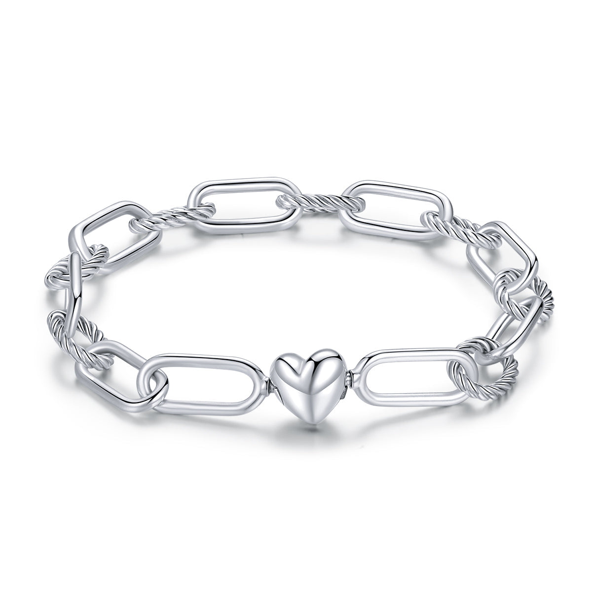 925 Sterling Silver Oxidized Bracelet 17cm for Women