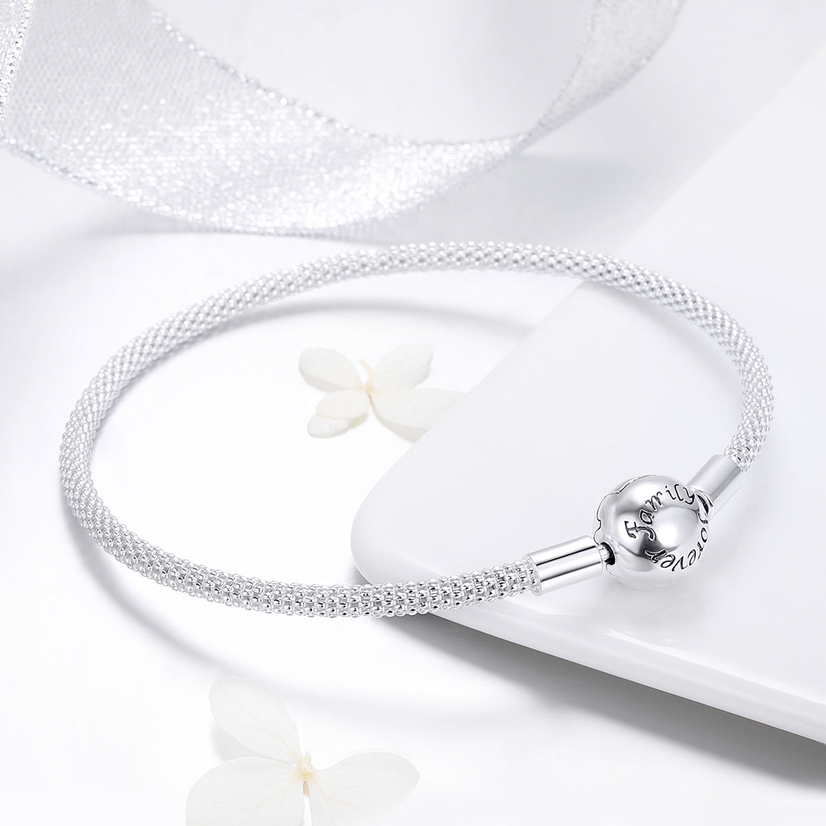 925 Sterling Silver SCB Bracelet Size 17.0cm