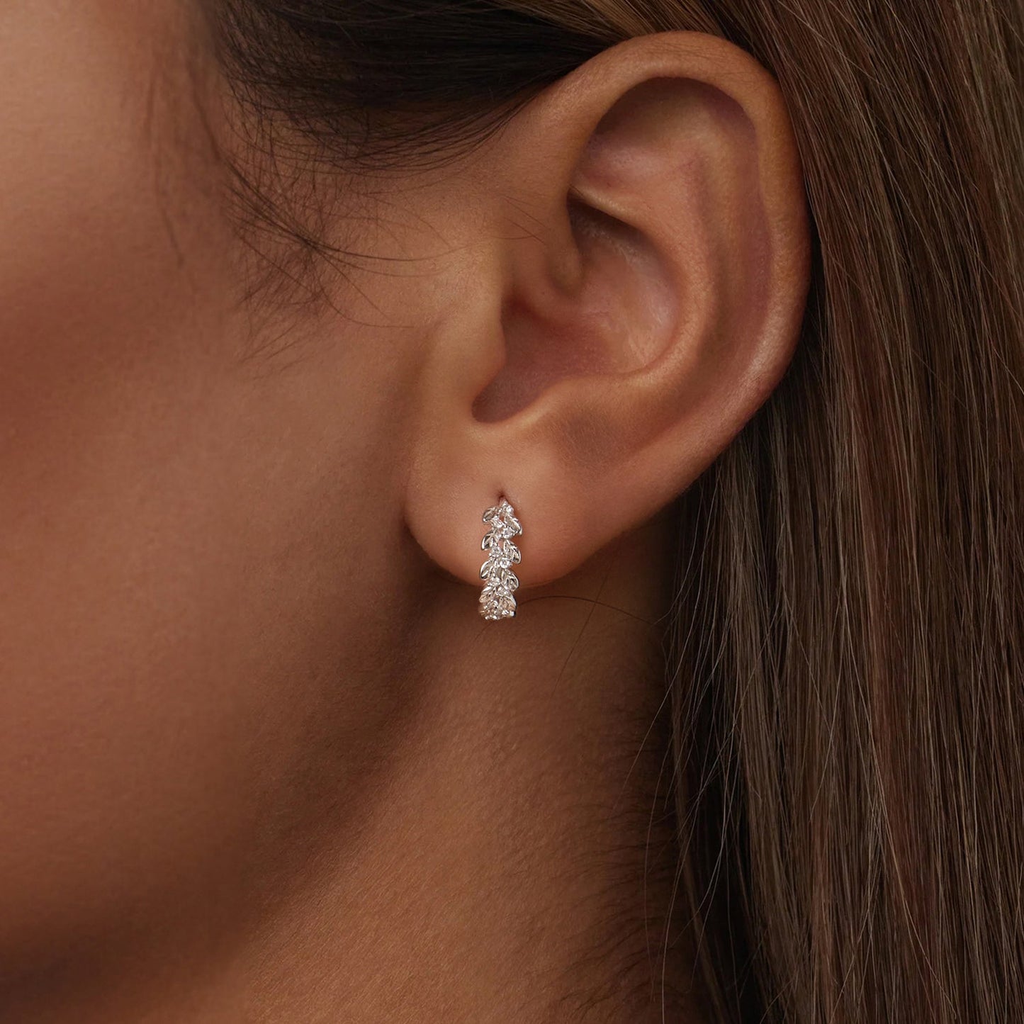 925 Sterling Silver Earrings with Pavé Setting CZ