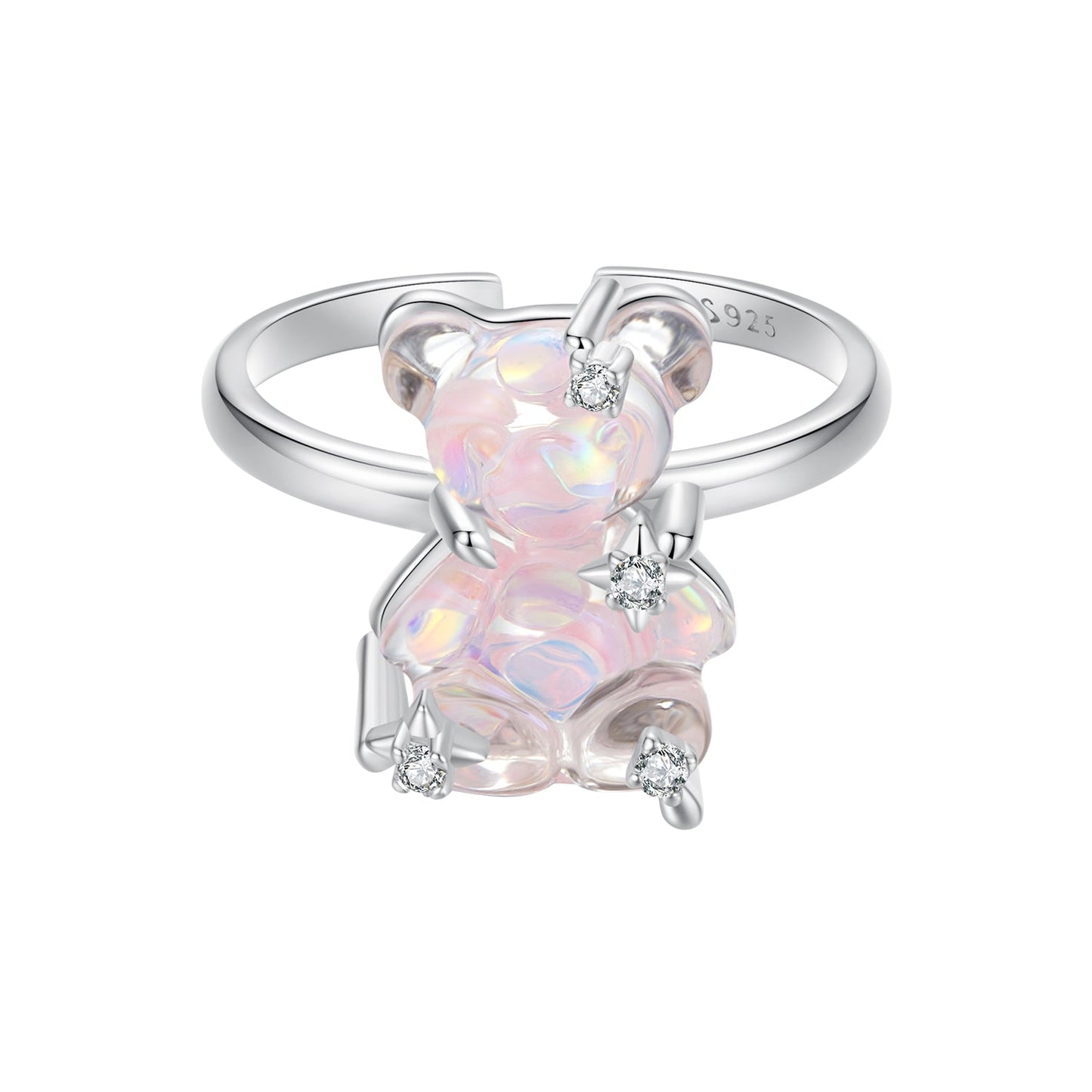 925 Sterling Silver Ring with Pavé Setting CZ for Women