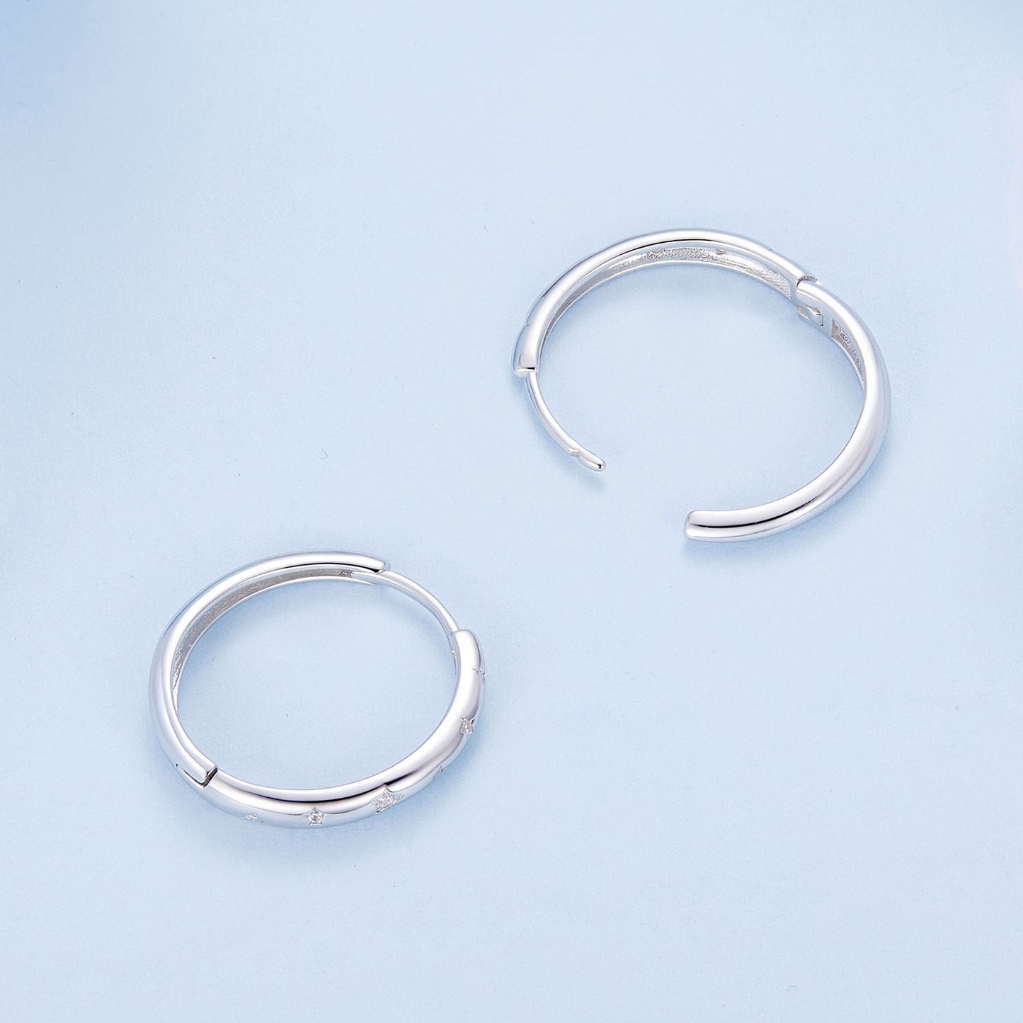 925 Sterling Silver Earrings with Pavé Setting CZ for Women