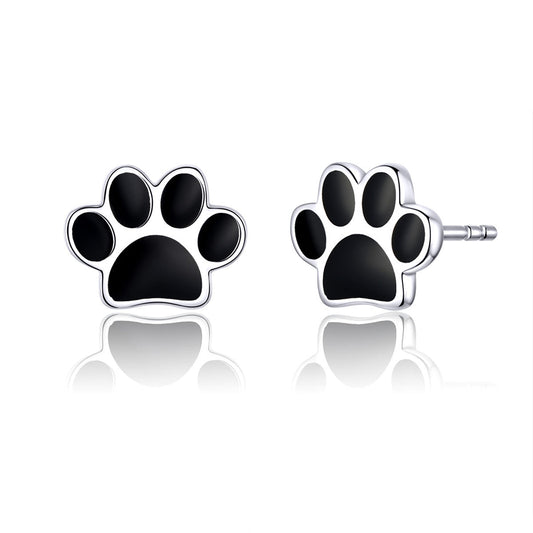 925 Sterling Silver Earrings with Enamel Finish