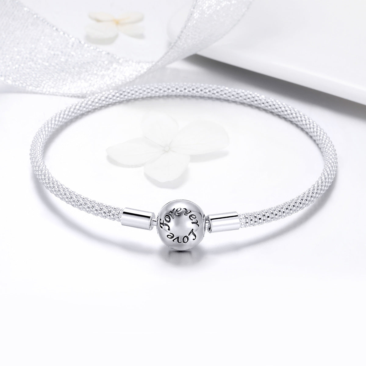 925 Sterling Silver SCB Bracelet Size 17.0cm