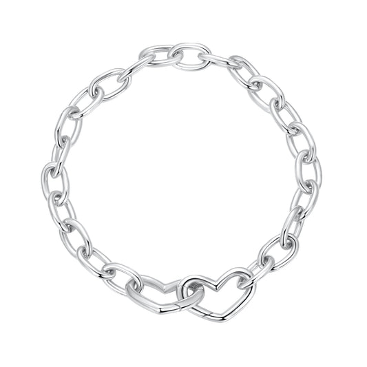925 Sterling Silver Plated White Gold 19.0 cm Bracelet