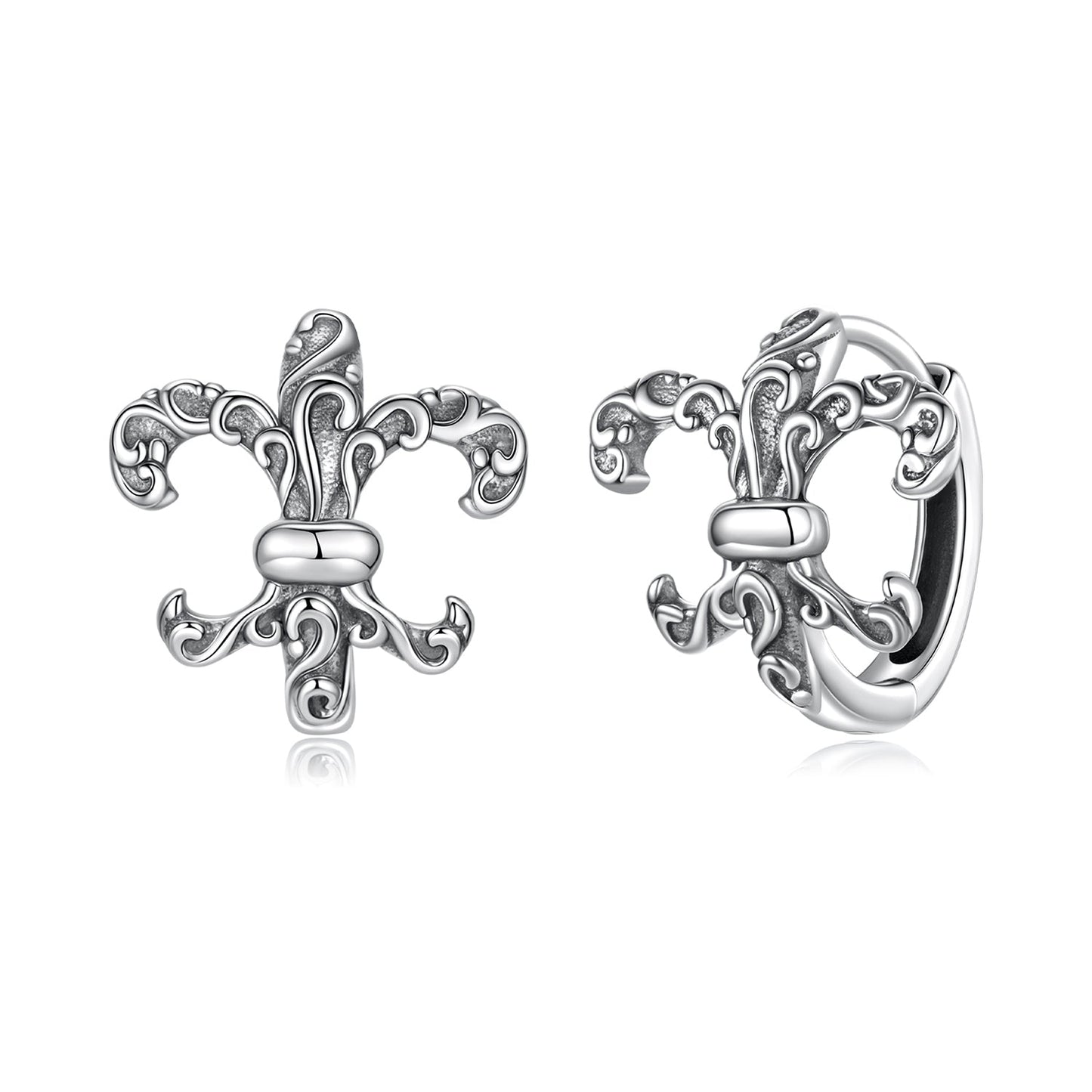 925 Sterling Silver Earrings for Women - 1.2cm