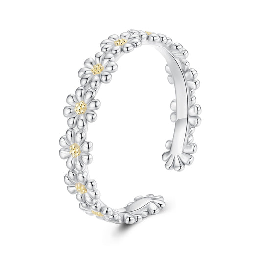 925 Sterling Silver Ring for Women - Style E, 0.4cm Width