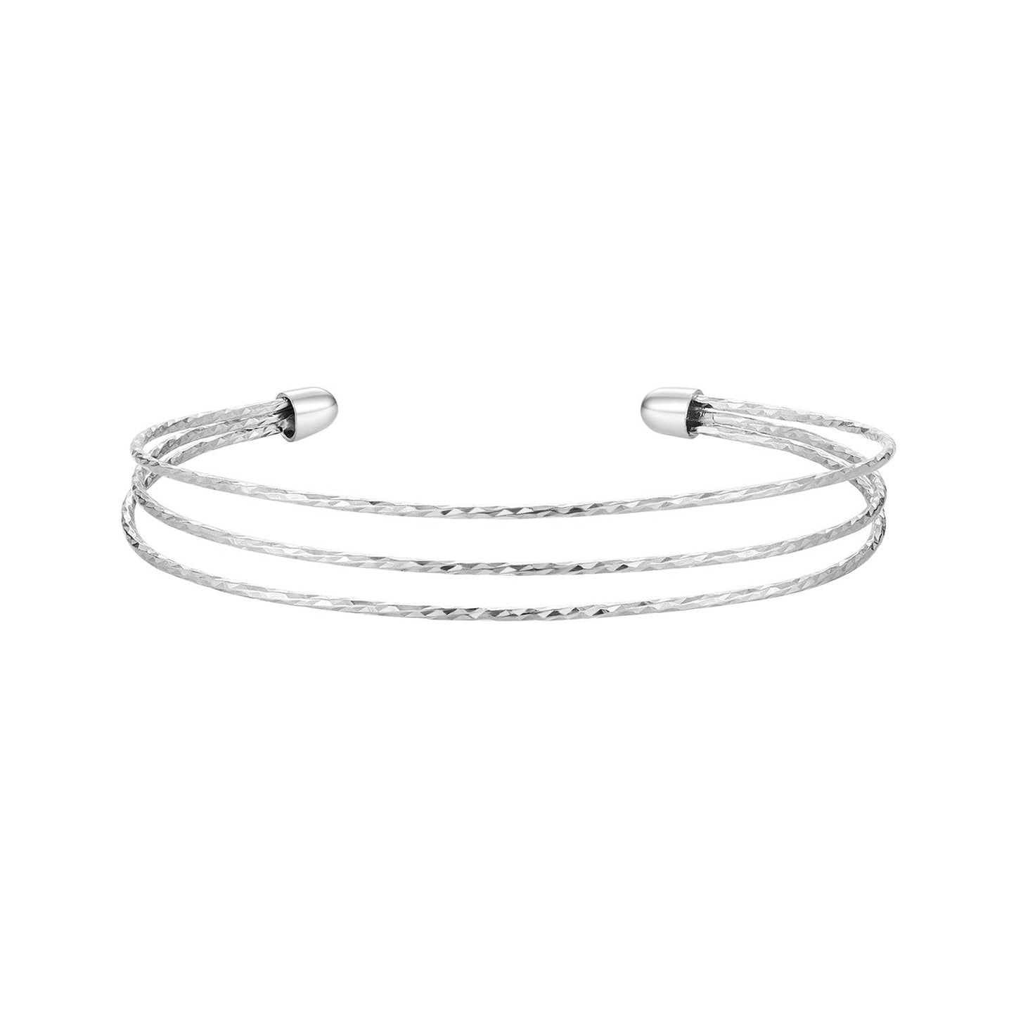 925 Sterling Silver White Gold Plated Bracelet for Women