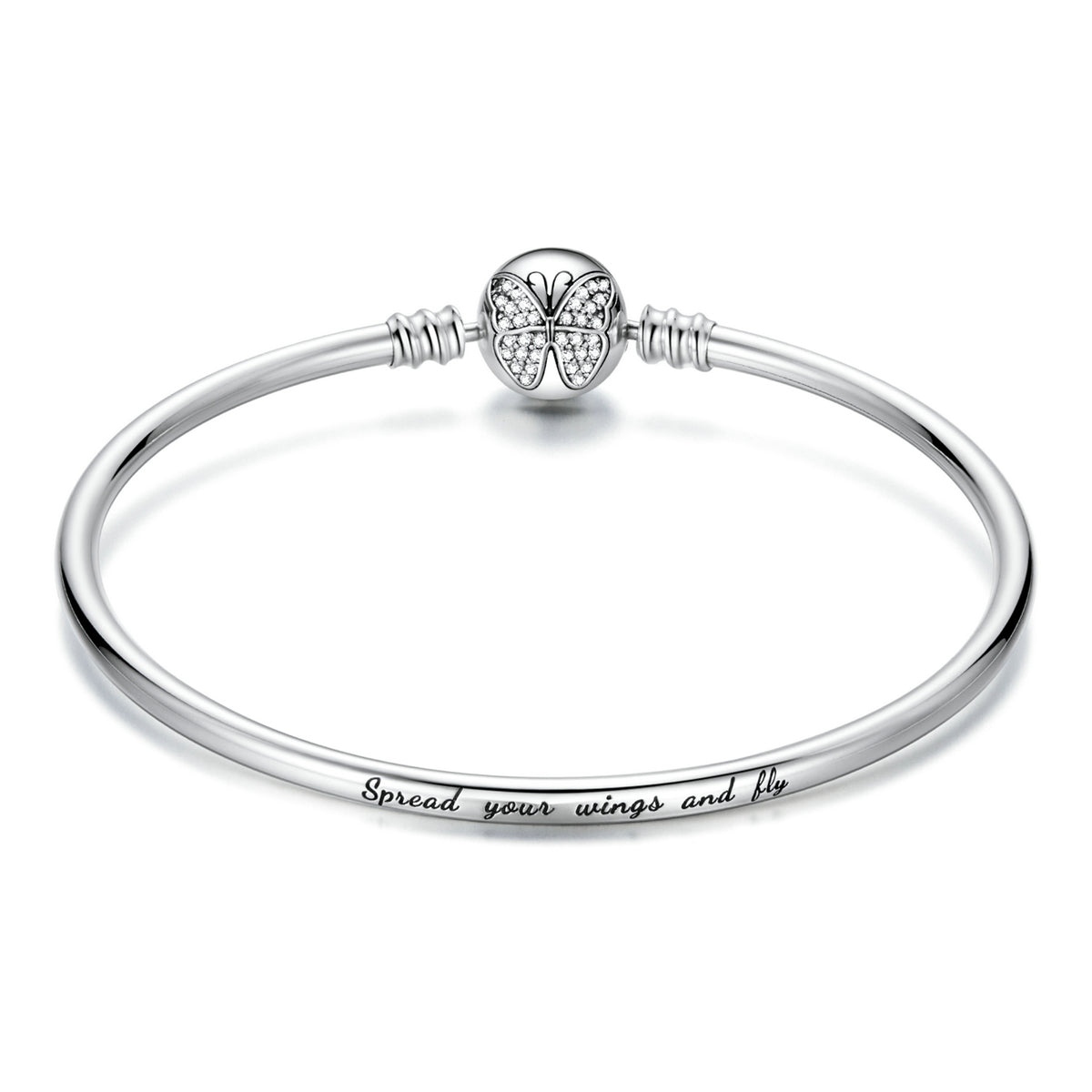 925 Sterling Silver 17.0 cm Oxidized CZ Bracelet for Women