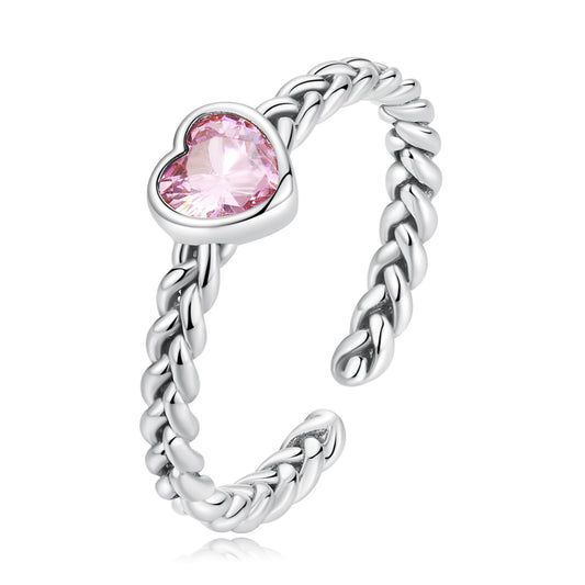 925 Sterling Silver Love CZ Ring for Women