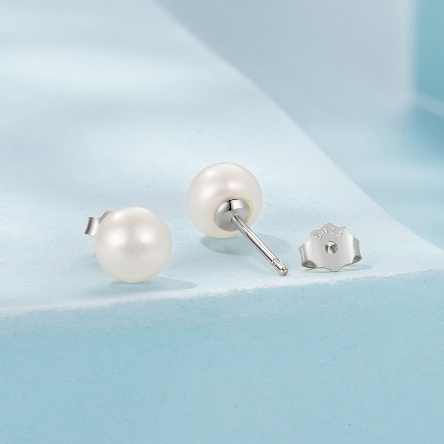 925 Sterling Silver Freshwater Pearl Earrings for Women