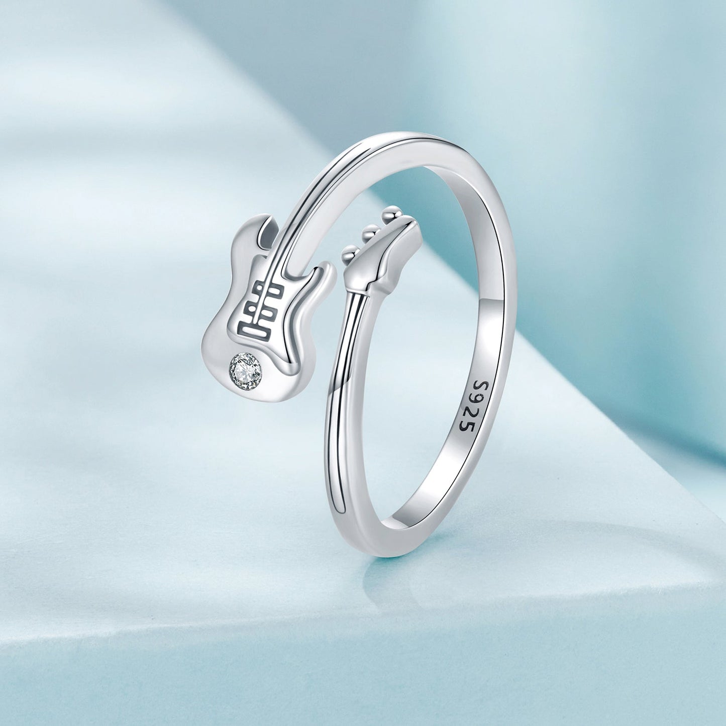925 Sterling Silver 1.8mm Ring with Pavé Setting CZ for Women