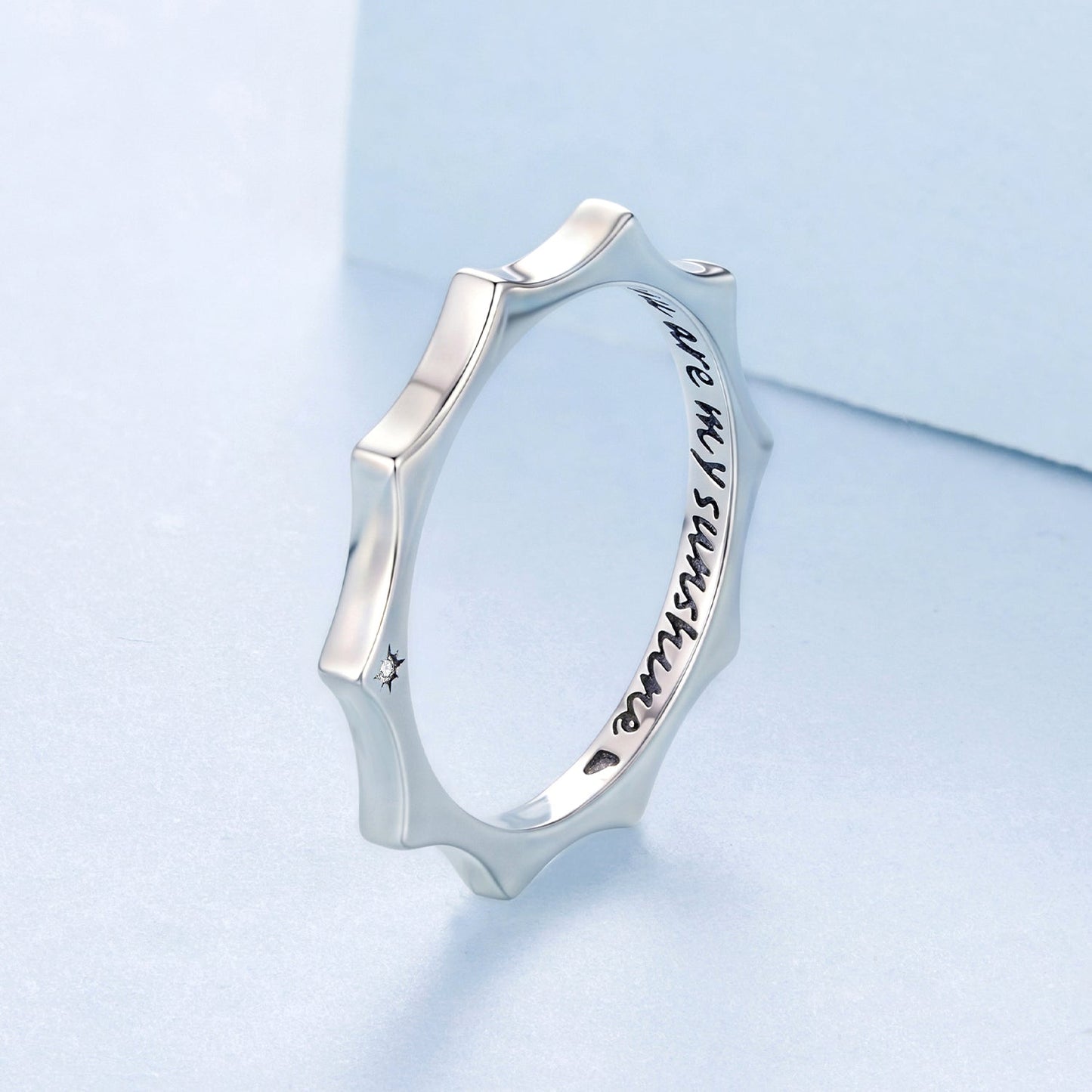 925 Sterling Silver Pavé Set CZ Ring Size 6.0