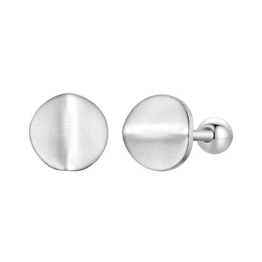 925 Sterling Silver + White Gold Plated Earrings