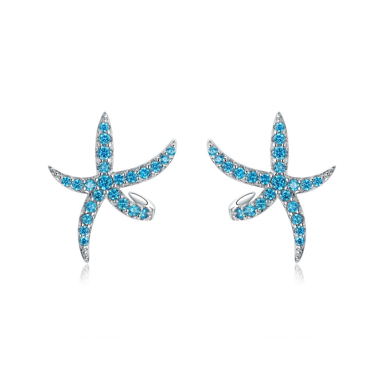925 Sterling Silver Earrings with Pavé Setting CZ, 1.6*1.9cm for Women