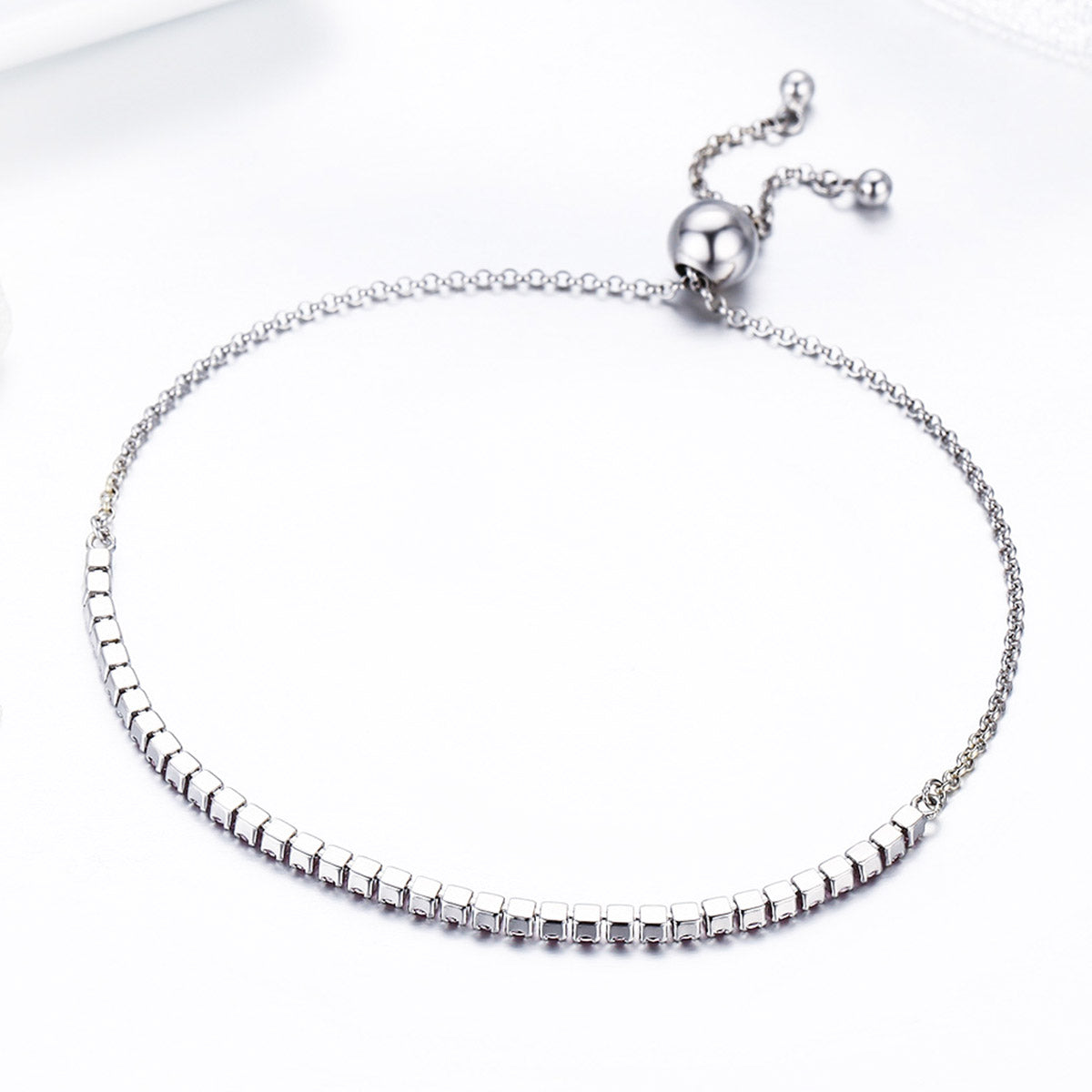925 Sterling Silver Bracelet 27cm for Women