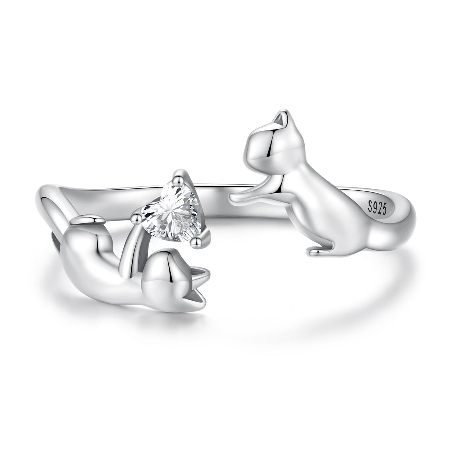 925 Sterling Silver 3mm Pavé Setting CZ Ring