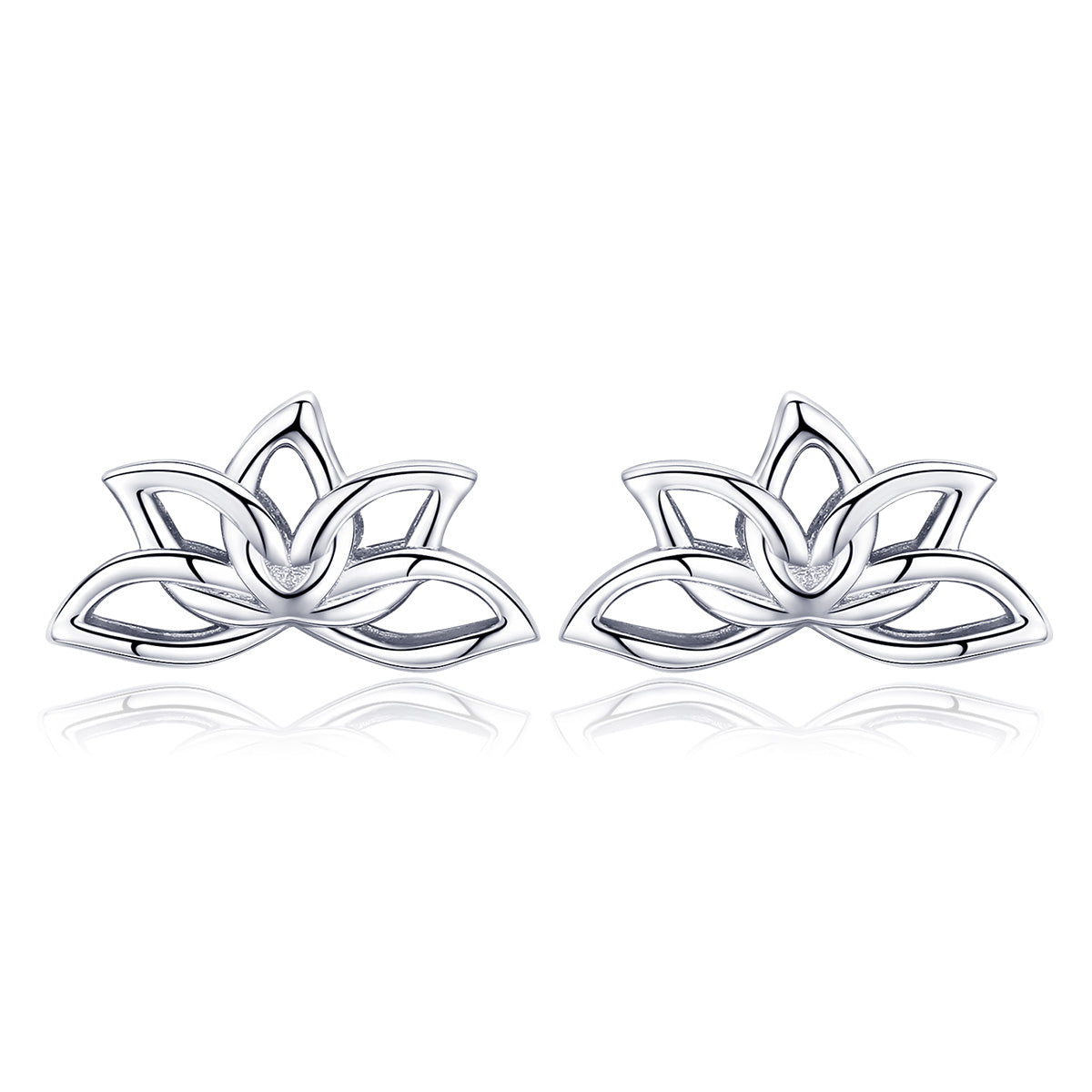 925 Sterling Silver Plated Platinum Earrings