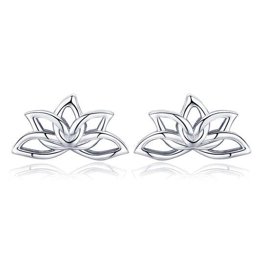 925 Sterling Silver Plated Platinum Earrings