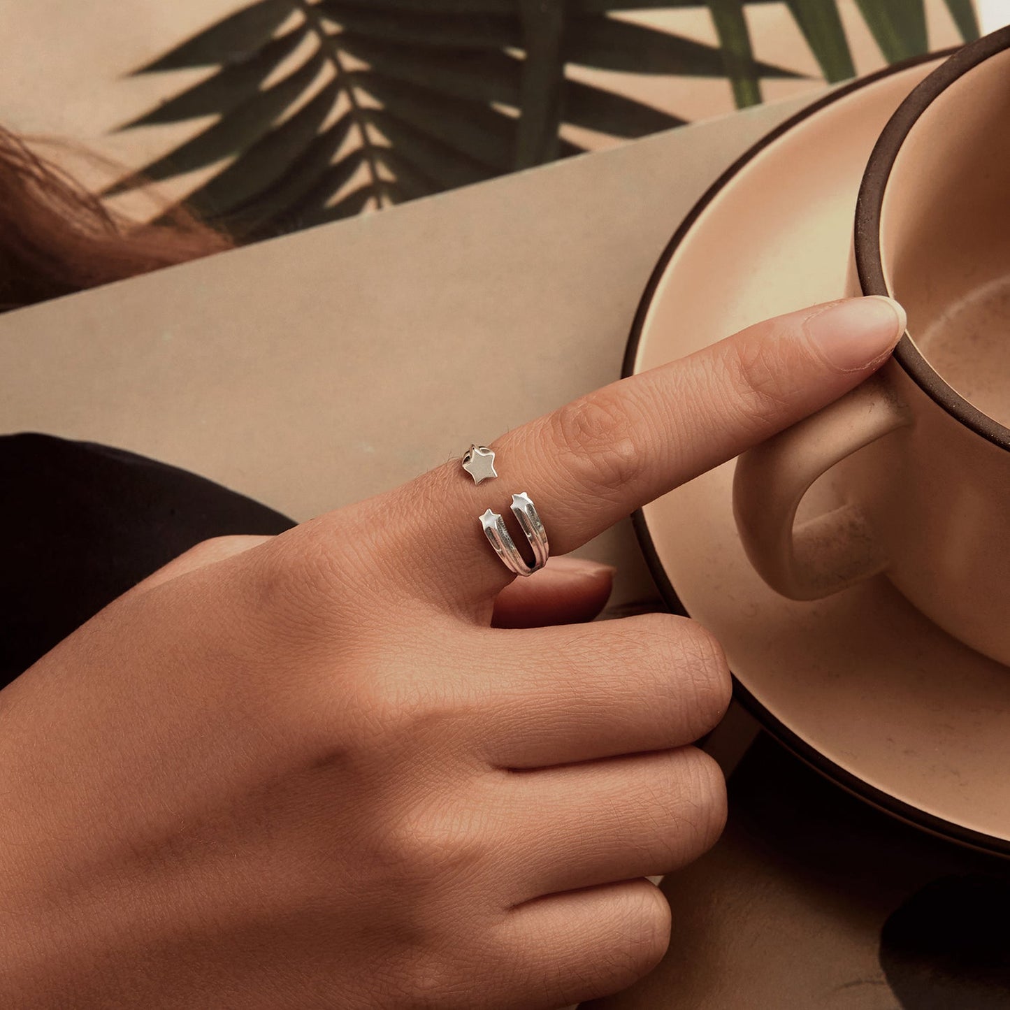 925 Sterling Silver Ring with Oxidized Finish - Width 0.15-0.8cm for Women