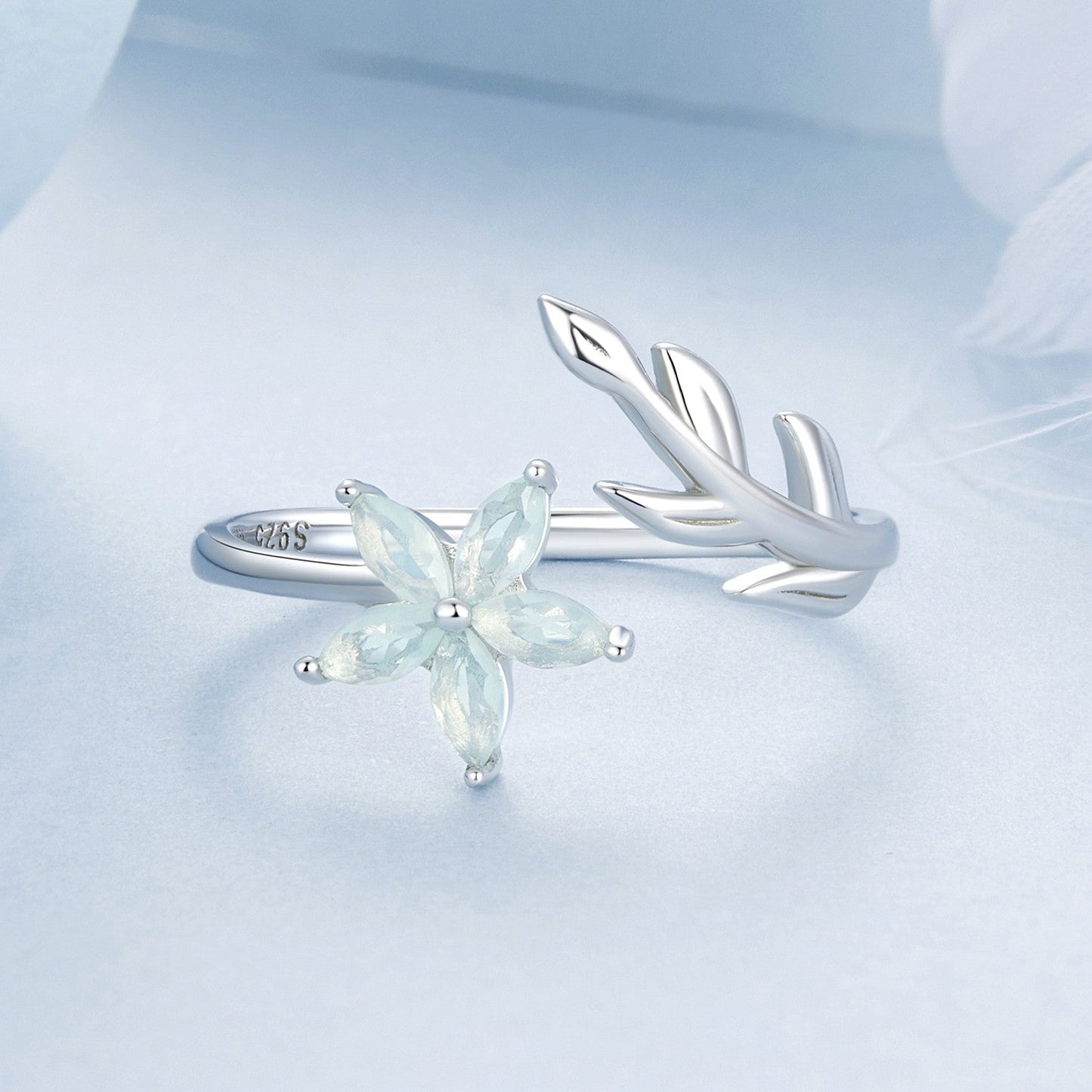 925 Sterling Silver & Opal Ring for Women
