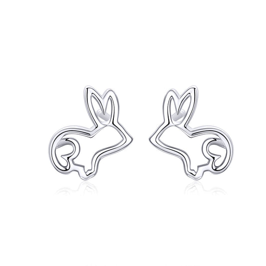 S925 Sterling Silver Plated Platinum Earrings