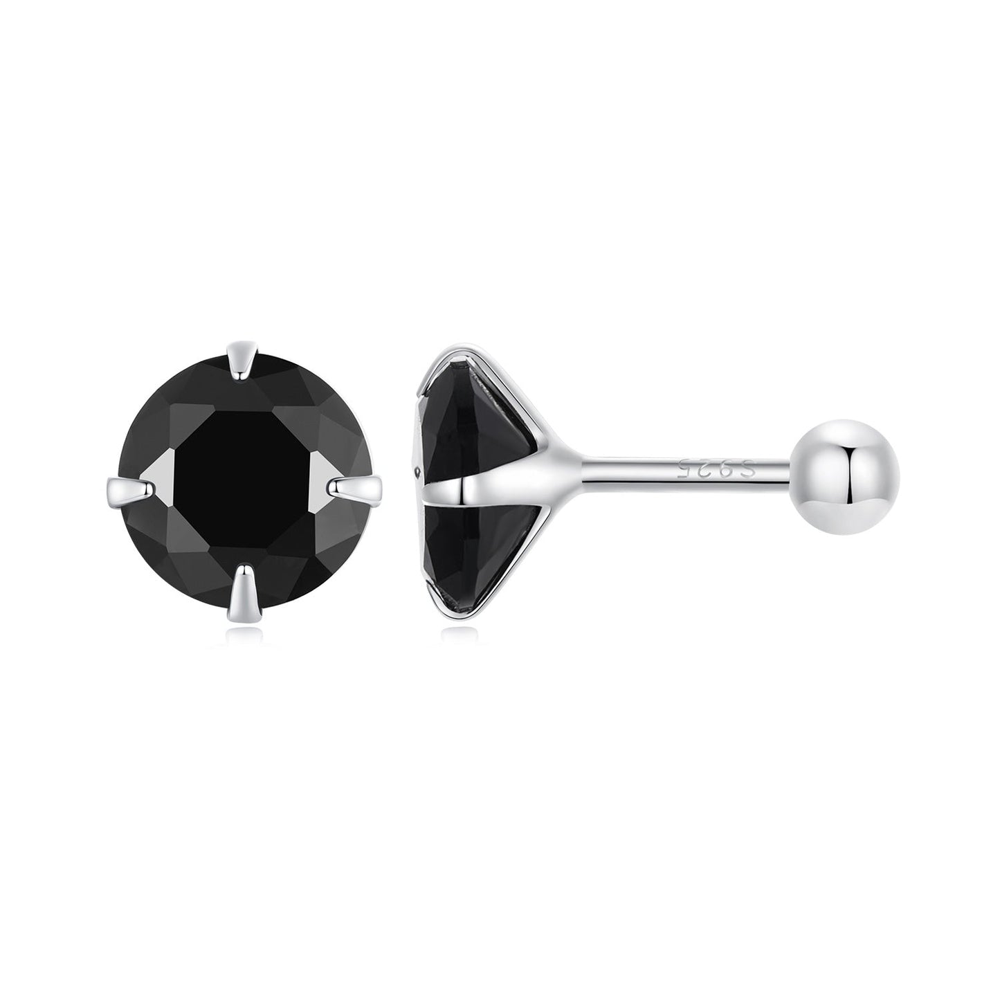 925 Sterling Silver Pavé Setting CZ Earrings for Women