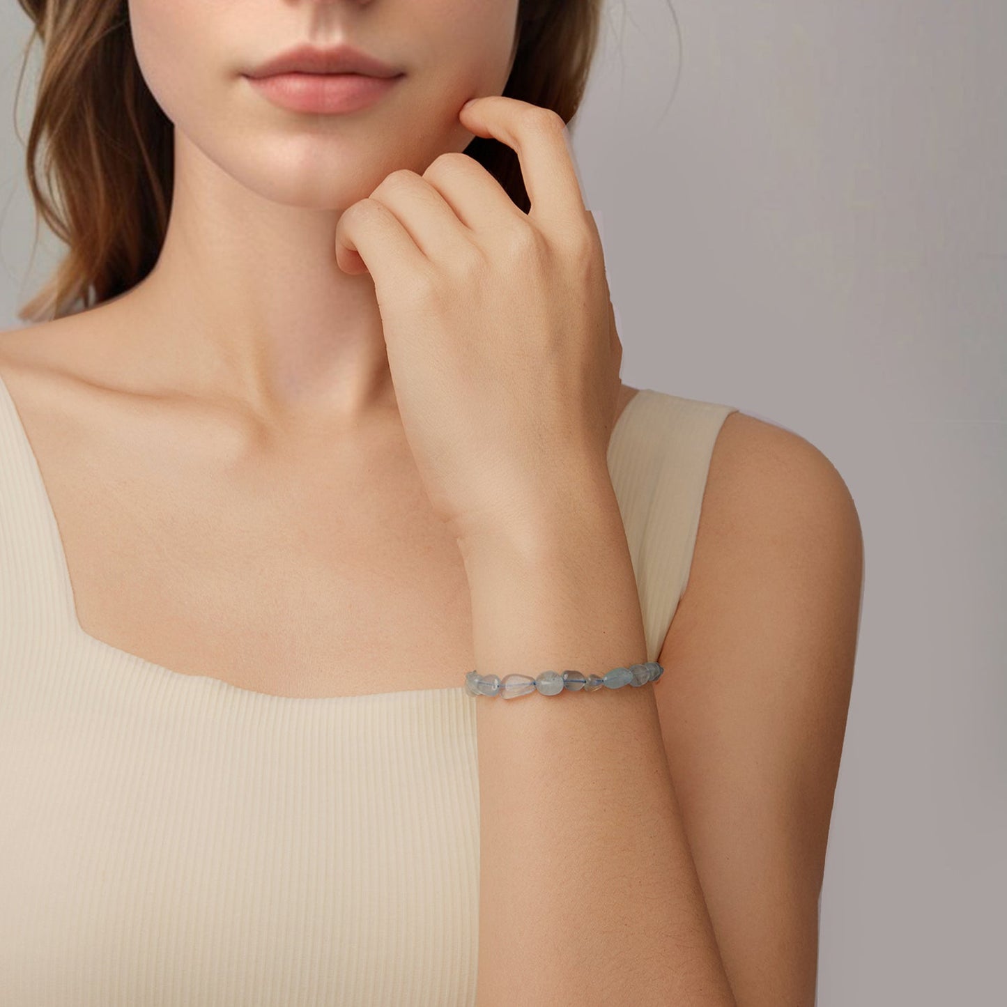 925 Sterling Silver Crystal Bracelet 15+6cm for Women