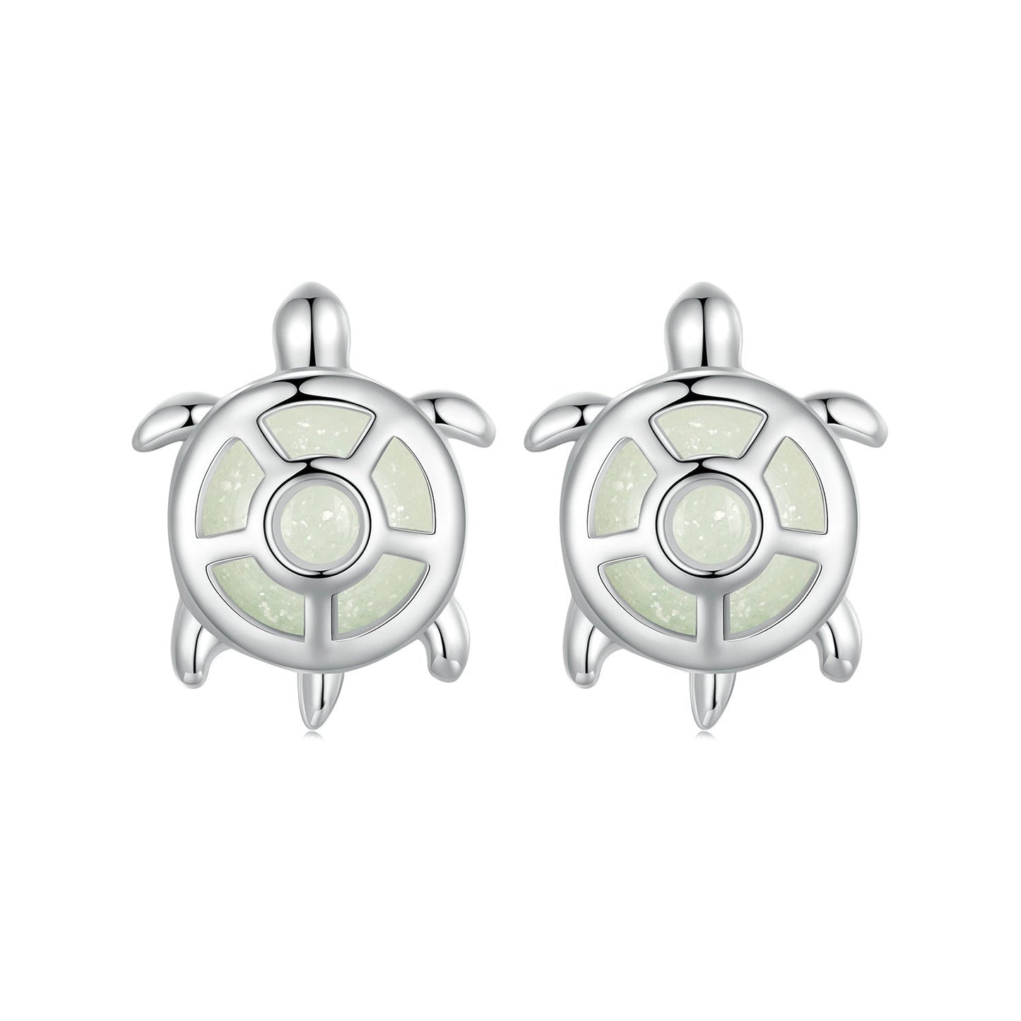 925 Sterling Silver Luminous Stone Earrings