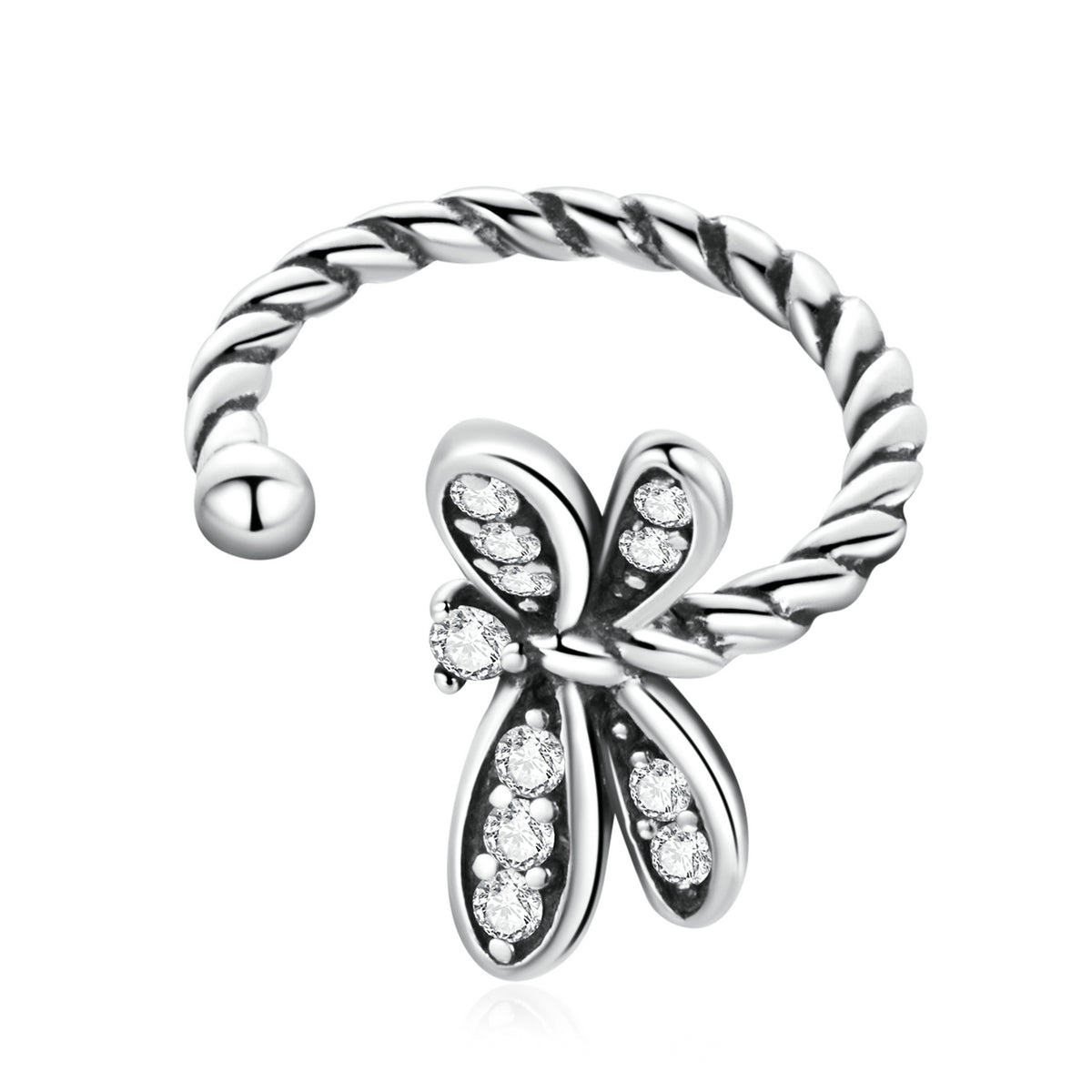 925 Sterling Silver Earrings with Pavé Setting and CZ for Women