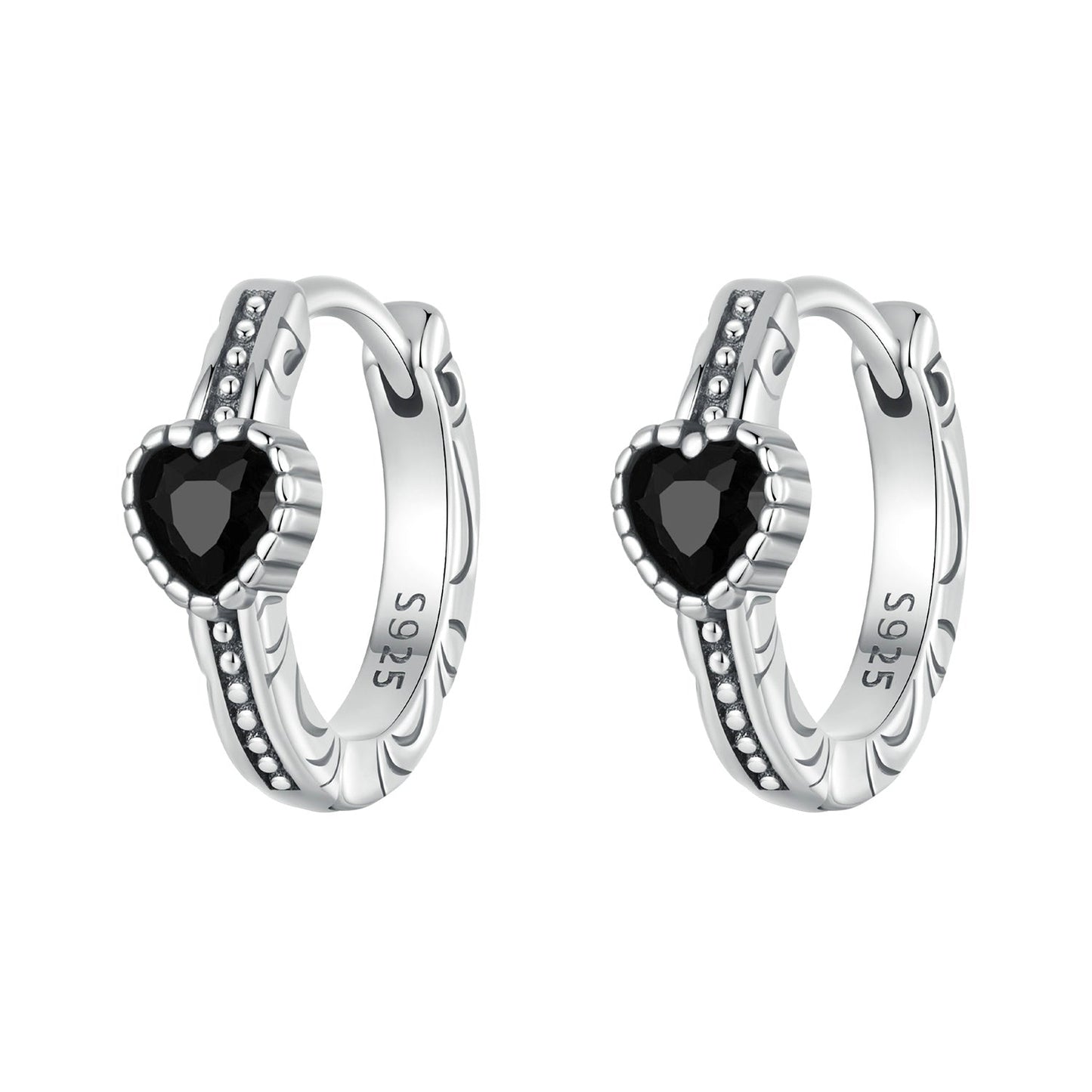 925 Sterling Silver Earrings with Pavé Setting CZ