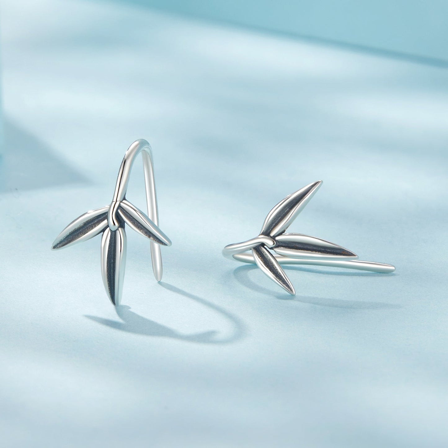 925 Sterling Silver Oxidized Silver Earrings for Women
