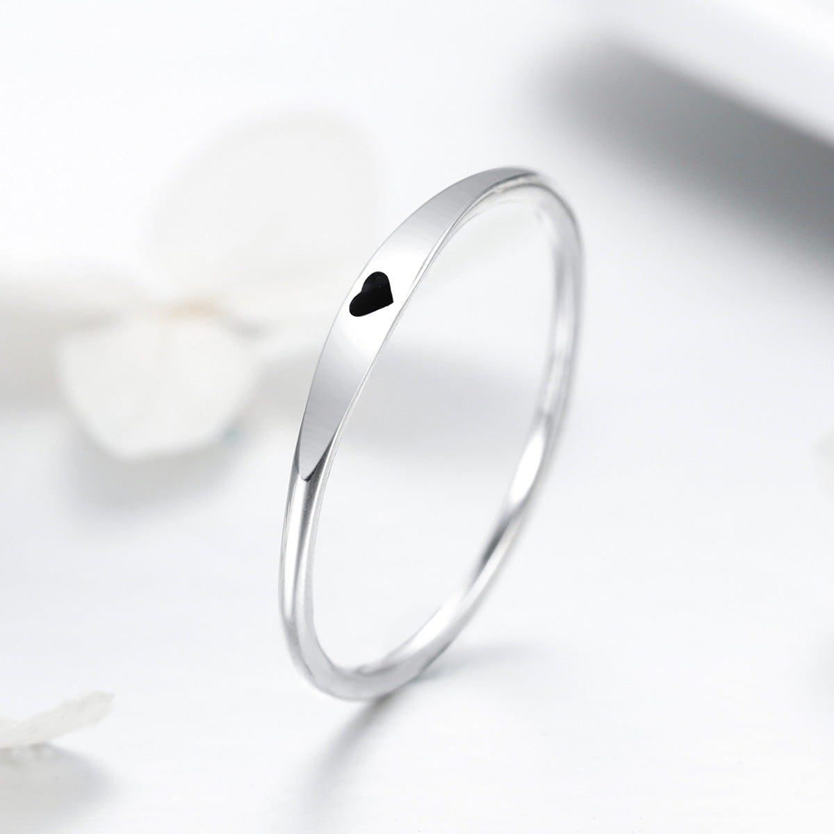 925 Sterling Silver Ring - Size 5.0, 2mm Width, S925 for Women