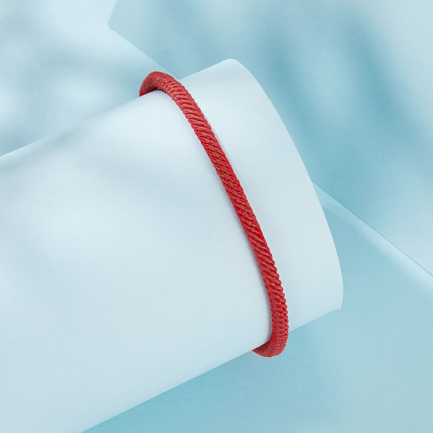 925 Sterling Silver and White Gold Plated Rope Bracelet for Men