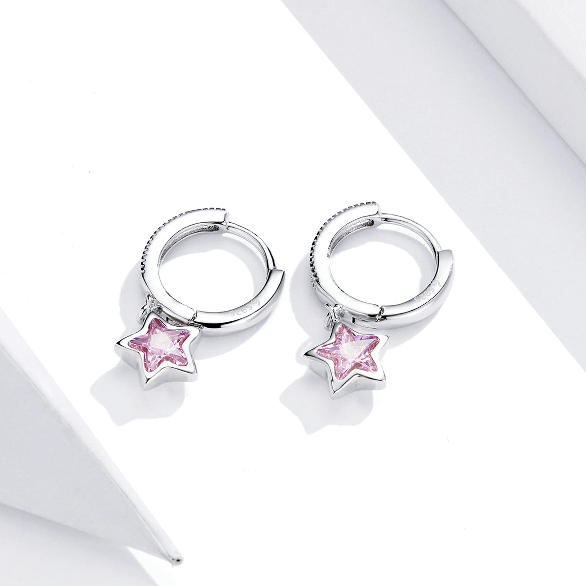 925 Sterling Silver Earrings with Pavé Setting CZ for Women