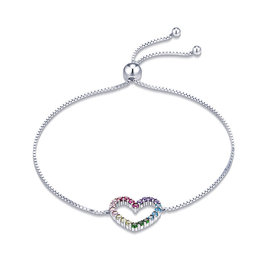 925 Sterling Silver Bracelet with Pavé Setting CZ