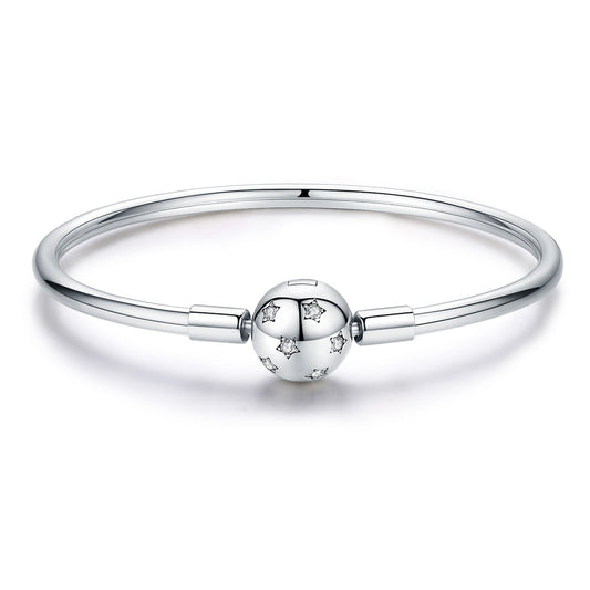 925 Sterling Silver Adjustable Bracelet Style Nan Size 17cm for Men