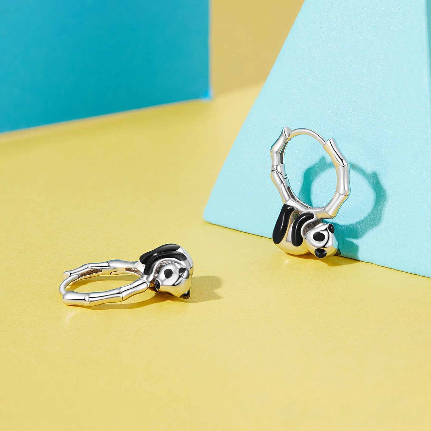S925 Sterling Silver Enamel Earrings for Women