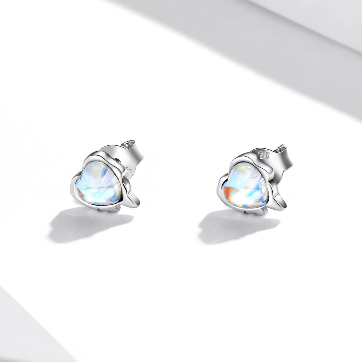 925 Sterling Silver Moonstone Earrings for Women