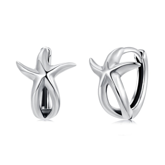 925 Sterling Silver Oxidized Silver Earrings 1.2*1.5cm for Women