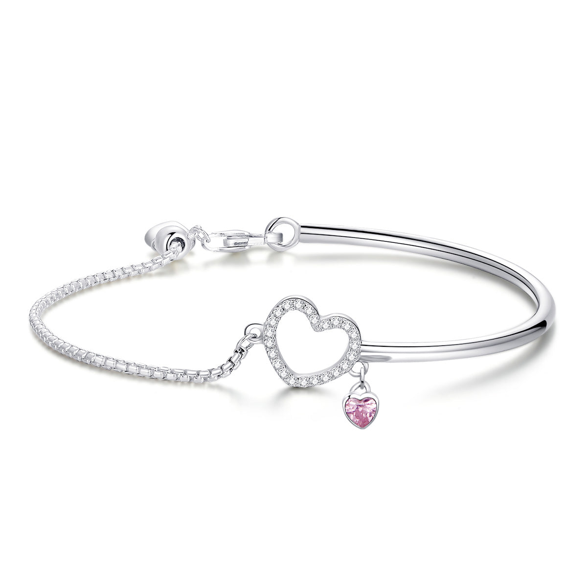 925 Sterling Silver Bracelet 19cm for Women