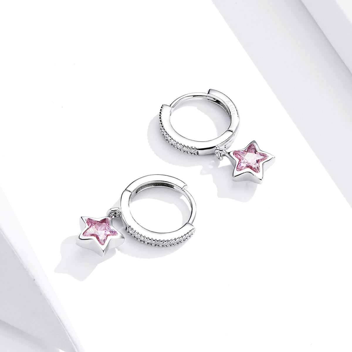 925 Sterling Silver Earrings with Pavé Setting CZ for Women