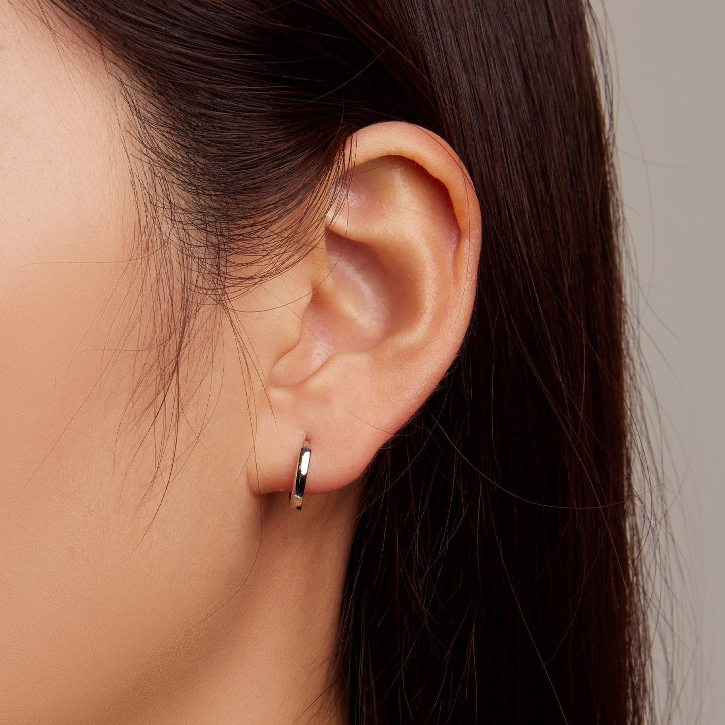 925 Sterling Silver Earrings for Women - Style A, 1.1x0.2cm, Platinum Plated