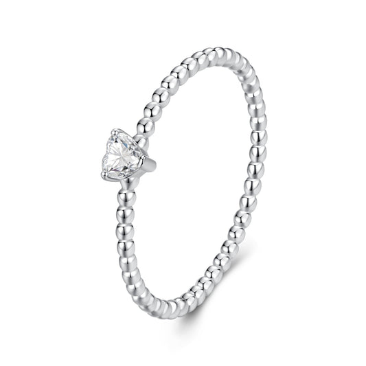 925 Sterling Silver Moissanite Ring Size 6 Plated White Gold