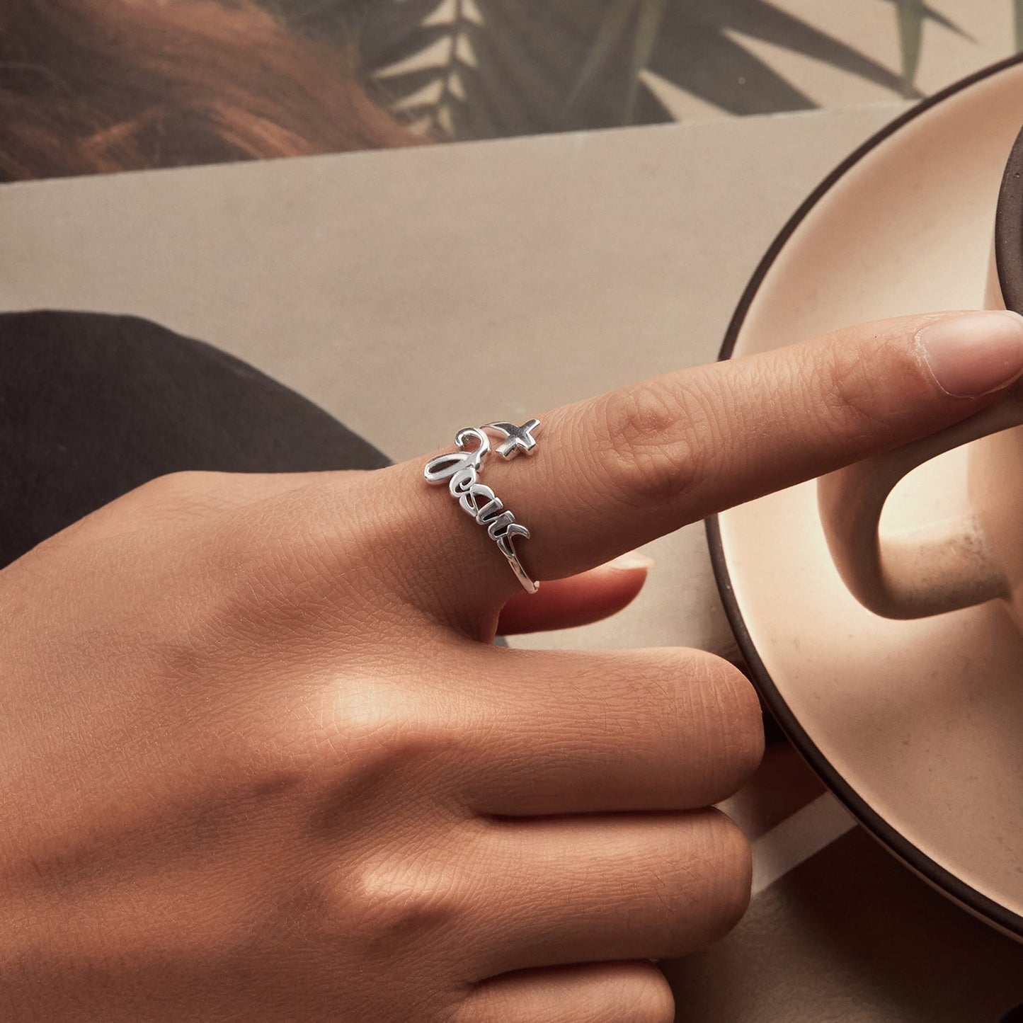 925 Sterling Silver Oxidized Silver Ring for Women