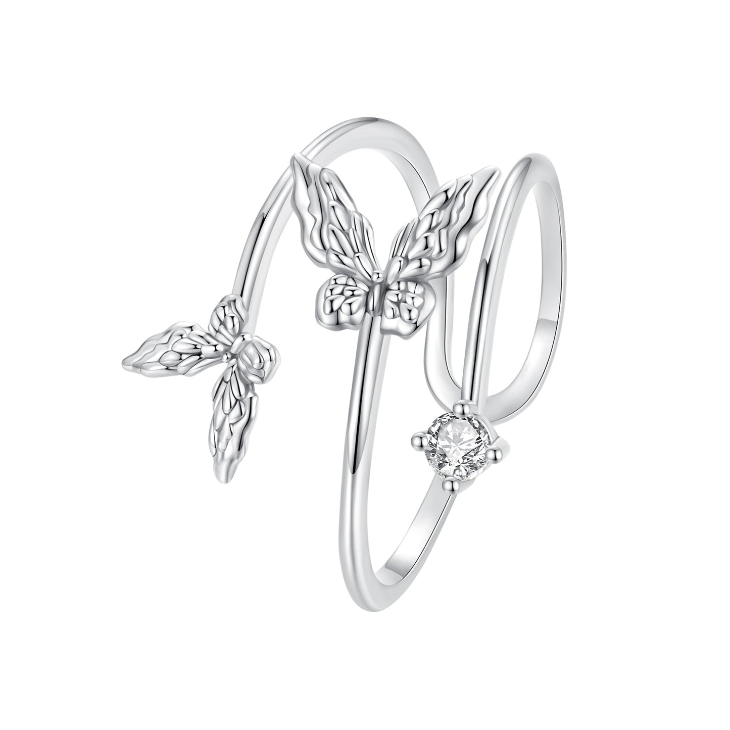 925 Sterling Silver Pavé Setting CZ Ring