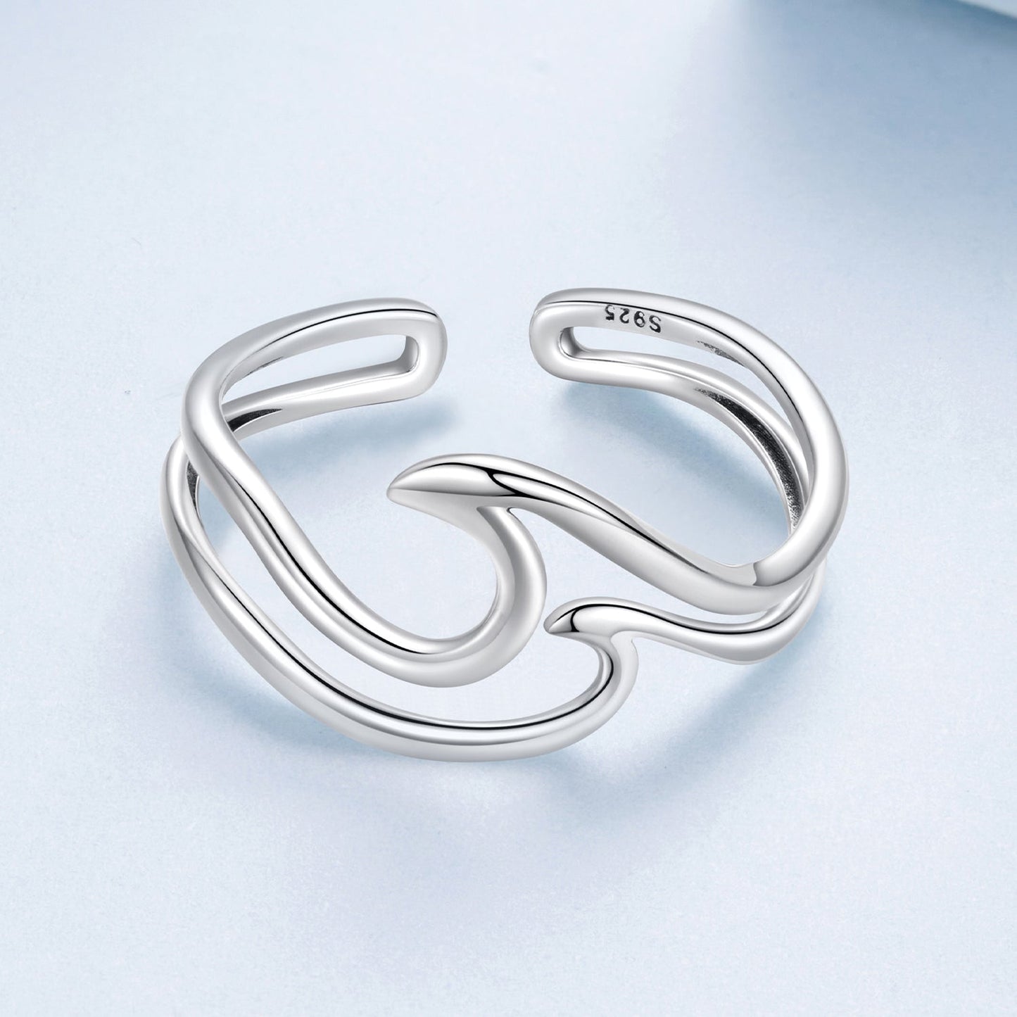 925 Sterling Silver Oxidized Ring for Men - Width 0.3-1.1cm