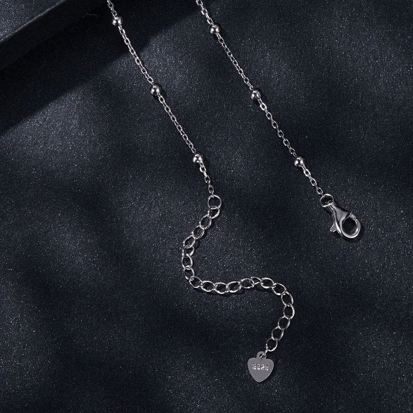 925 Sterling Silver 3mm Moissanite Necklace for Women