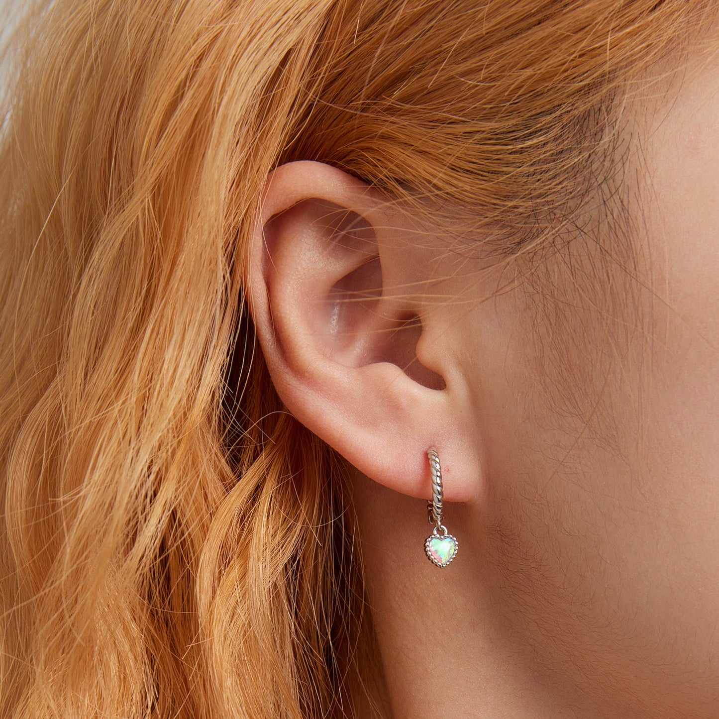 S925 Sterling Silver Translucent Opal Earrings
